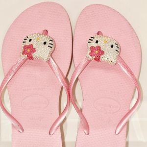Havaianas Slim Hello Kitty pink Sandals Size 9